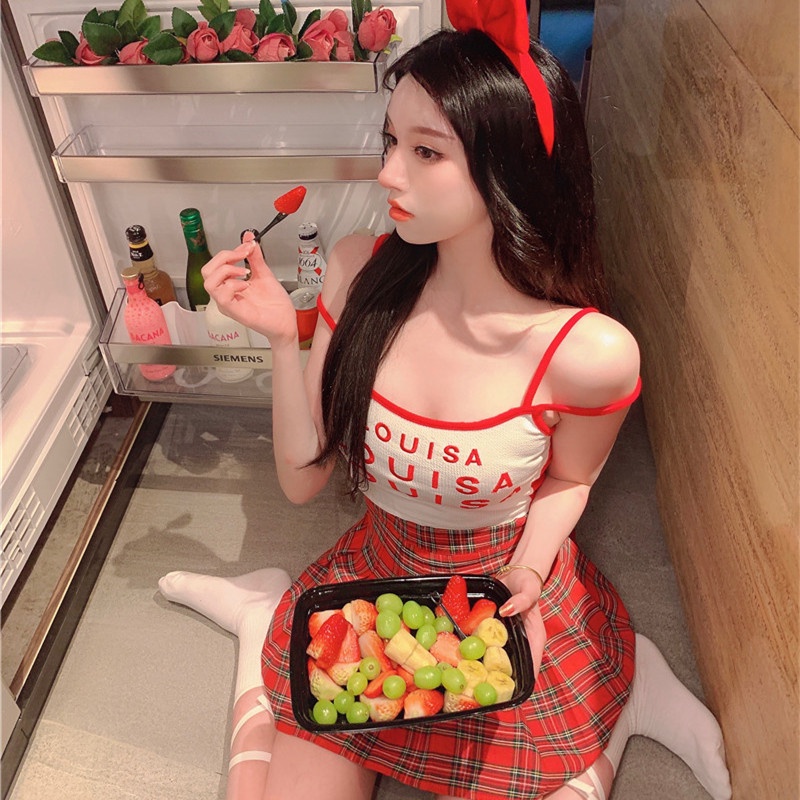 Áo Hai Dây In Chữ Thời Trang Mùa Hè Dễ Phối Đồ Cho Nữ