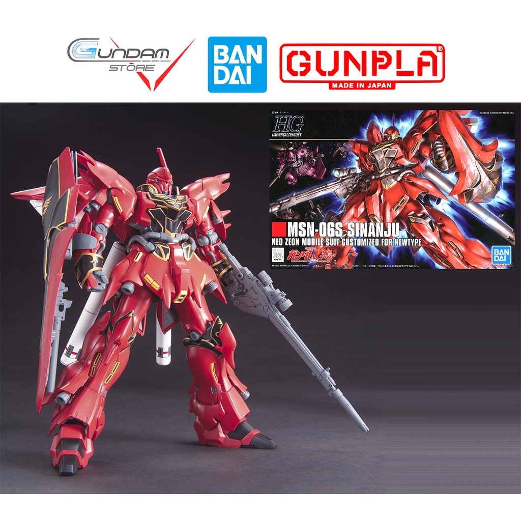 Mô Hình Gundam Hg Sinanju MSN-06S Bandai 1/144 Serie HGUC Đồ Chơi Lắp Ráp Anime