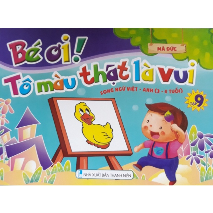 Sách - Bé ơi tô màu thật là vui - Tập 9