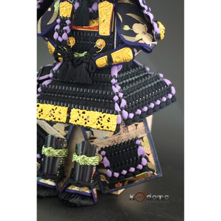 Búp bê Samurai , búp bê Nhật Bản .  Y5 TÍM ĐEN