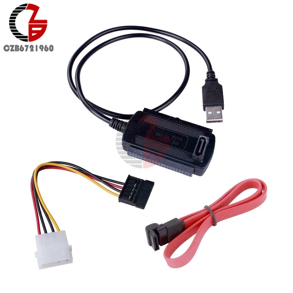 SATA/PATA/IDE Drive to USB 2.0 Adapter Converter Cable for 2.5/3.5 Hard Drive