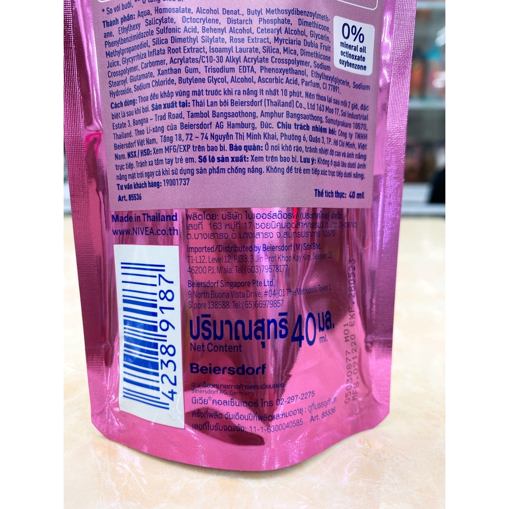 Kem Chống Nắng Dưỡng Da Sáng Mịn NIVEA SUN Triple Protect Extra Radiance &amp; Smooth SPF50+ PA+++ 40ml Chính Hãng Công Ty