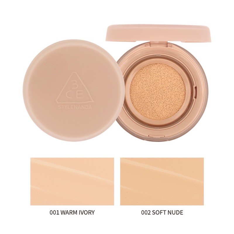 Phấn Nước 3CE GLOW CUSHION Cho Lớp Nền Căng Bóng 15g x 2 lõi | BigBuy360 - bigbuy360.vn