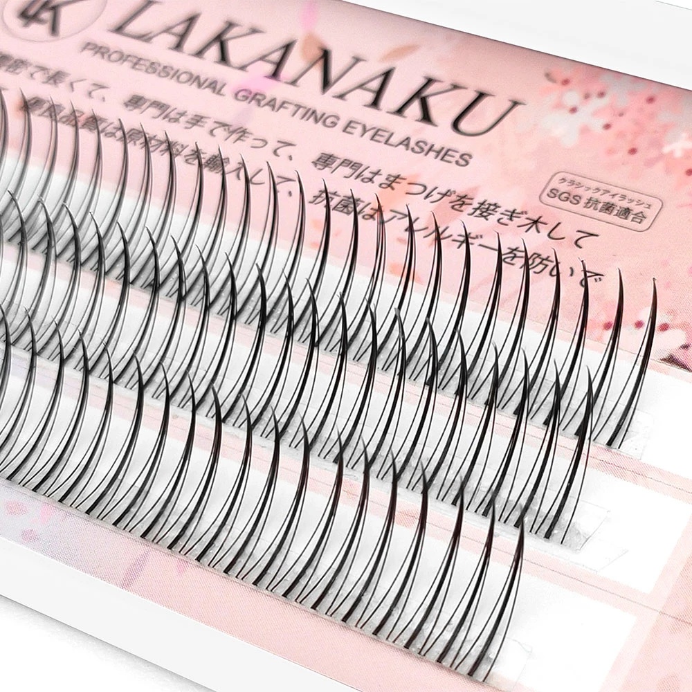 [Hàng mới về] Hộp lông mi giả dáng chữ A phong cách 3d dày dặn bằng lụa kiểu cong quyến rũ