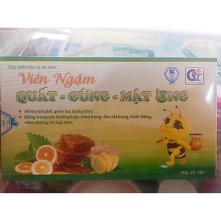 VIÊN NGẬM HO QUẤT GỪNG MẬT ONG🐝🐝🐝