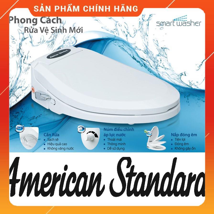 Siêu Sale Nắp rửa bàn cầu thông minh  American standard Slim SCCN00001-WT, nắp rơi êm, bảo hành 02 năm