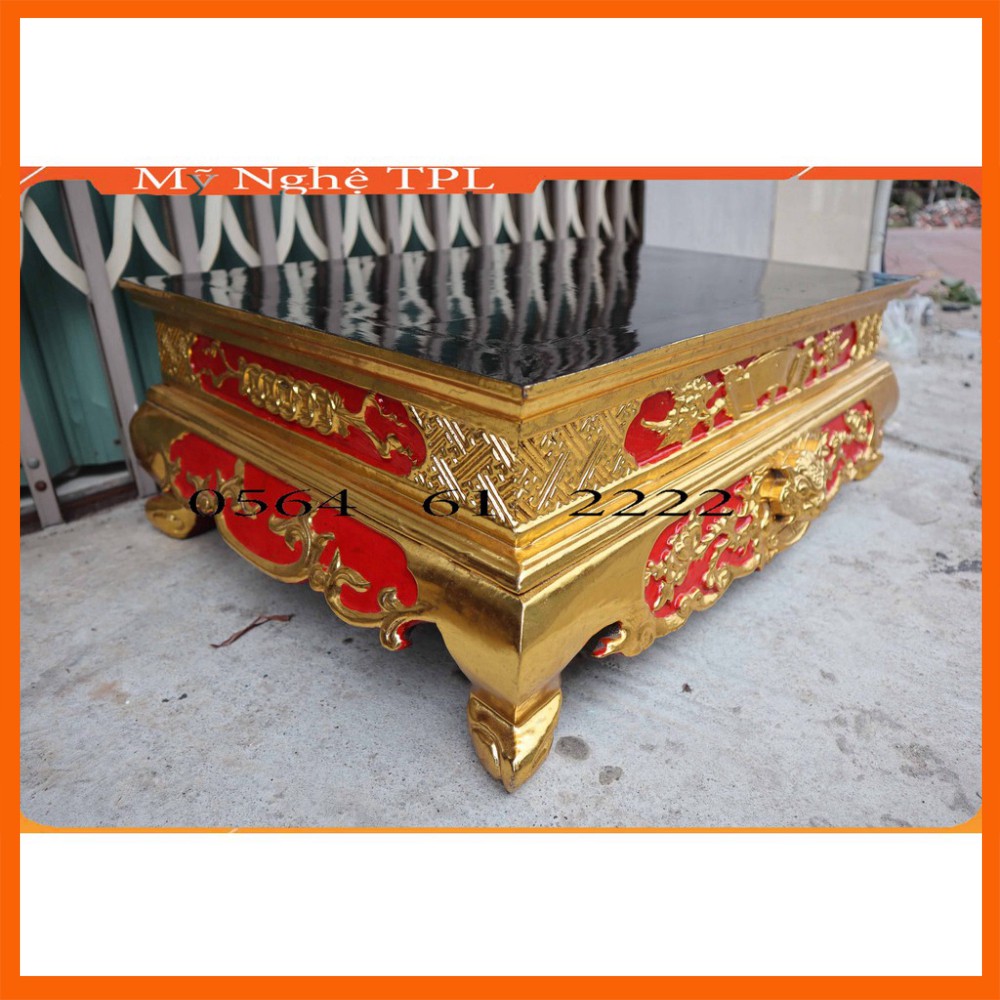 Bàn osin thờ, Mâm xà gỗ mít cao cấp cao 23cm