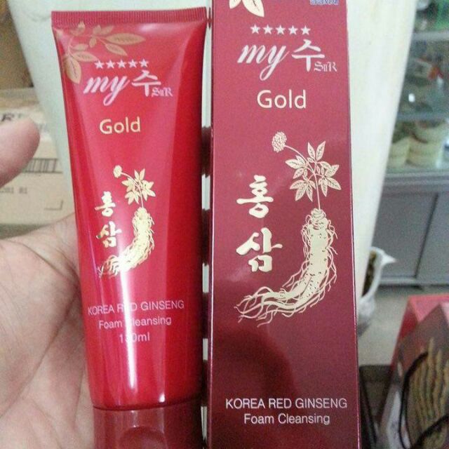 Sữa Rửa Mặt Hồng Sâm Đỏ Hàn Quốc My Gold.