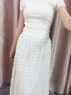 Chân váy tầng vảy cá