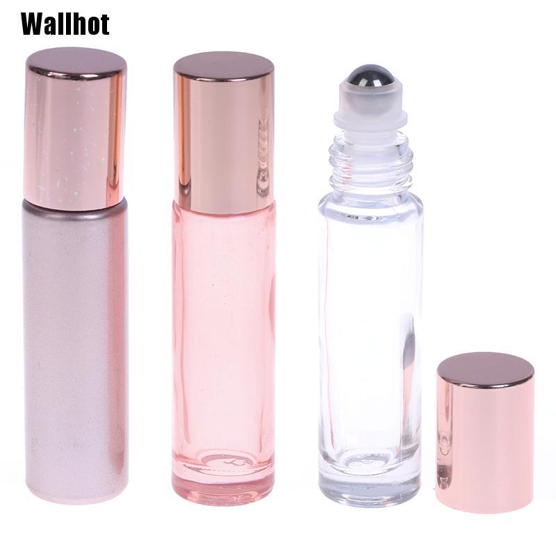 Chai Rỗng Đựng Tinh Dầu / Nước Hoa Dung Tích 10ml Có Đầu Lăn Tiện Dụng