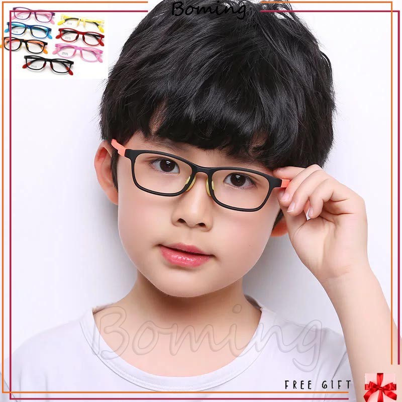 Kính mắt chống bức xạ trẻ em 6 màu Kính chống ánh sáng xanh Gọng kính linh hoạt Thay thế tế bào máy tính có thể thay thế Kính bảo vệ mắt cho trẻ 5-13 tuổi