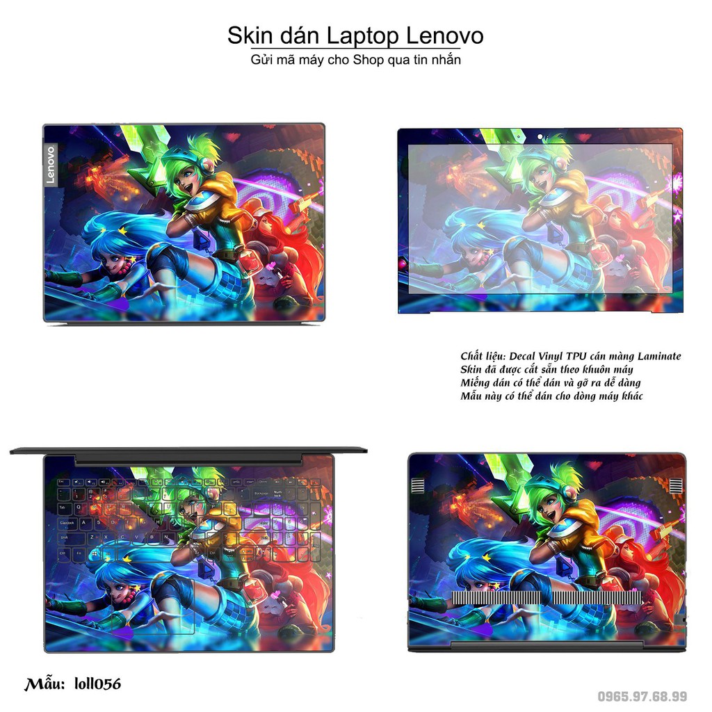 Skin dán Laptop Lenovo in hình Liên Minh Huyền Thoại nhiều mẫu 7 (inbox mã máy cho Shop)