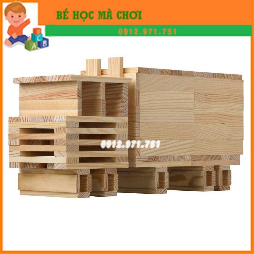 BỘ XẾP HÌNH KAPLA 100 THANH GỖ