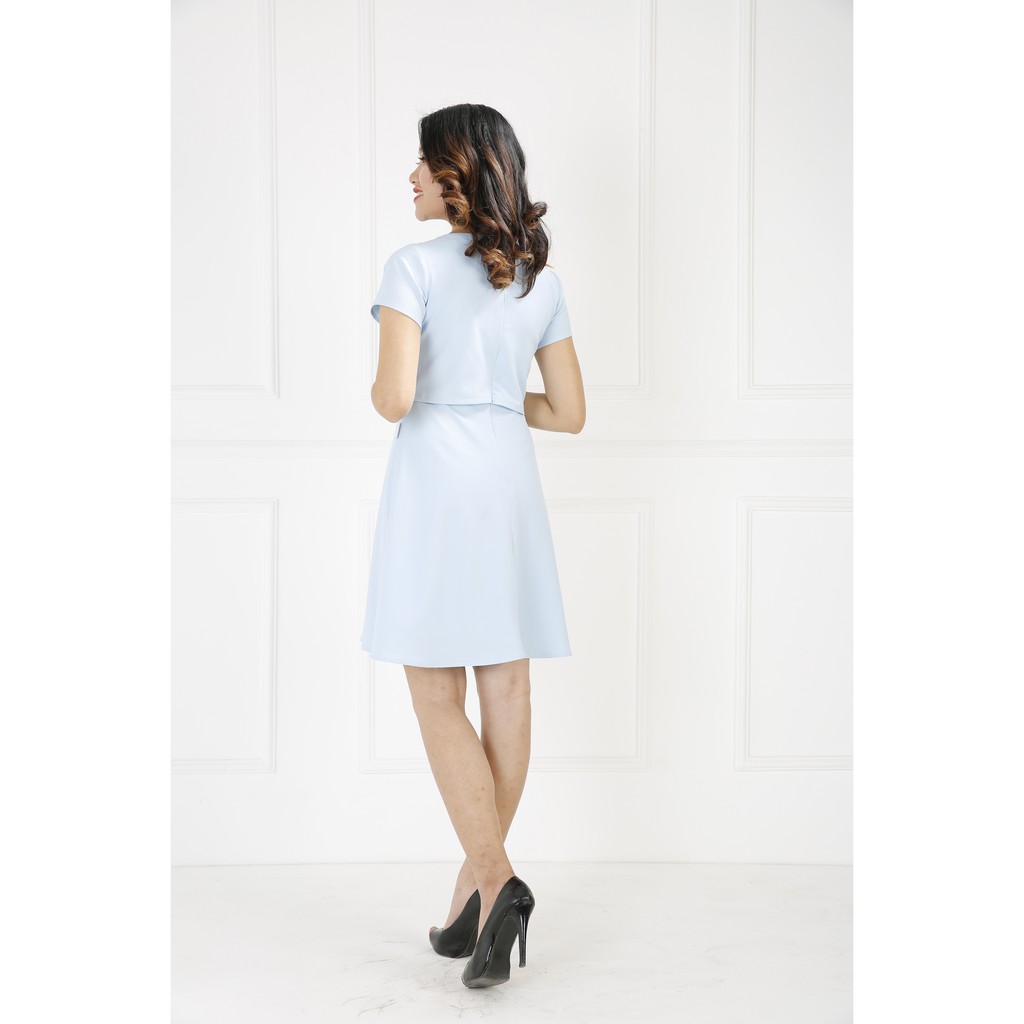 Đầm croptop dáng xòe cao cấp