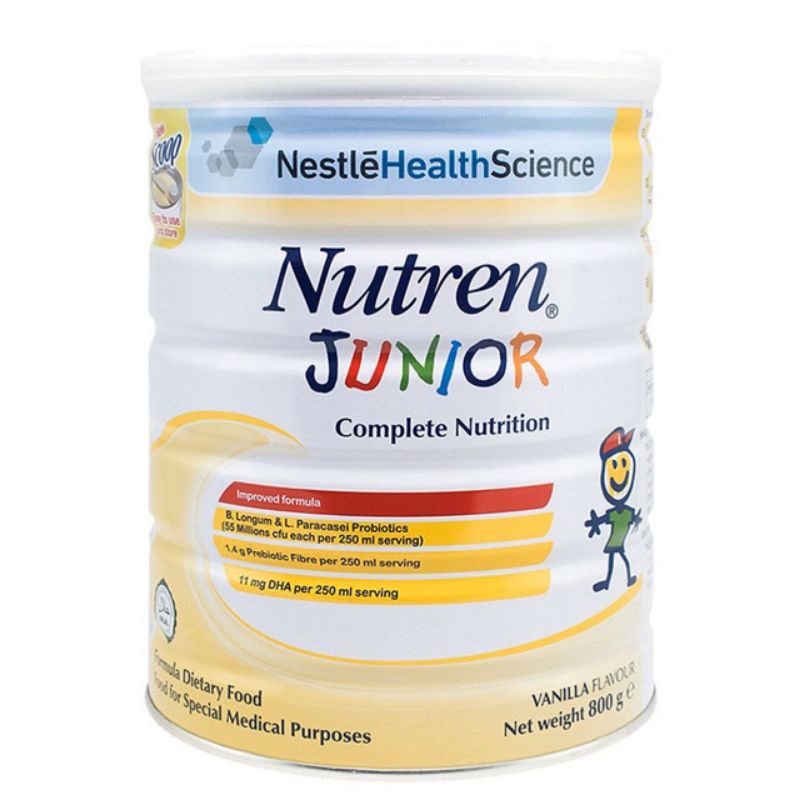 Sữa bột Nutren Junior 800g dành cho trẻ suy dinh dưỡng