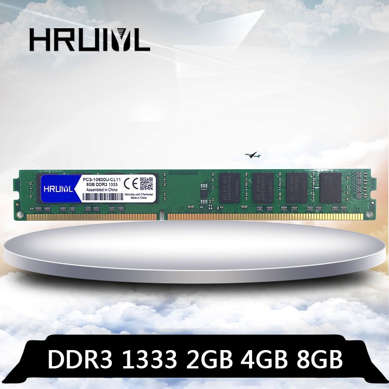 Thẻ Nhớ Ruiyl DDR3 8GB 4GB 2GB 1333MHz 240Pin 1.5V DDR3-10600U PC3 10600 1333MHz DDR 3 2G 4G 8G