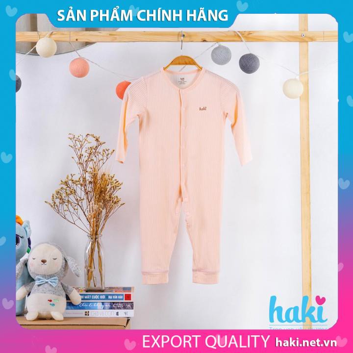 Body dài tay cho bé vải gỗ sồi cao cấp (Modal) HAKI- bodysuit cho bé sơ sinh BM007