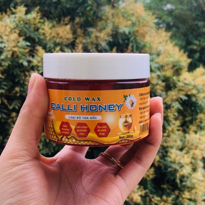 Wax tẩy lông an lành Calli Honey tặng kèm giấy + que wax - WCH