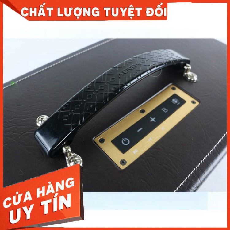 [Tặng giá điện thoại 99K] Loa kéo Acnos KS361s, Loa mini chính hãng, 2 Micro UHF, Loa gỗ cao cấp, Túi loa Ks361s