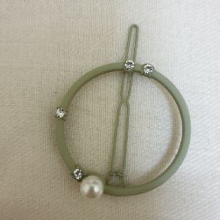 Kẹp Tóc Hình Tròn Đính Hạt Vintage