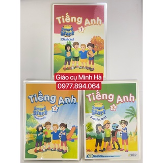 Flashcards Smart Start Lớp 1,2,3,4 ,5 thiết kế 2 mặt ép plastics bền đẹp
