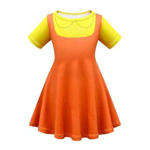 Bộ Đồ Hóa Trang Robot 123Squid Dễ Thương Phong Cách Hàn Quốc Cho Bé Gái