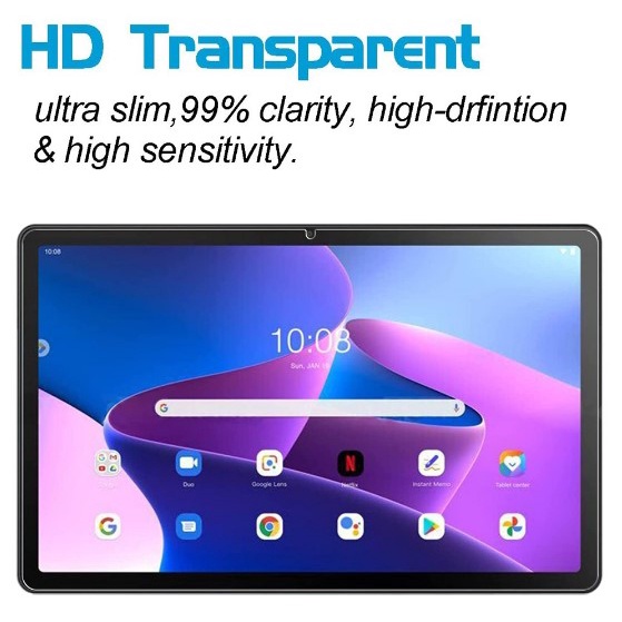 Kính cường lực Lenovo Tab M10 Plus  2022 10.6" TB-125F | Độ cứng 9H, dày 0.3 mm | Tặng kèm bút