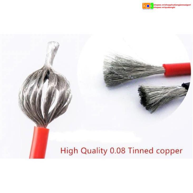 Dây điện AWG Silicon dẻo chịu nhiệt 200oC chuyên dùng trong RC