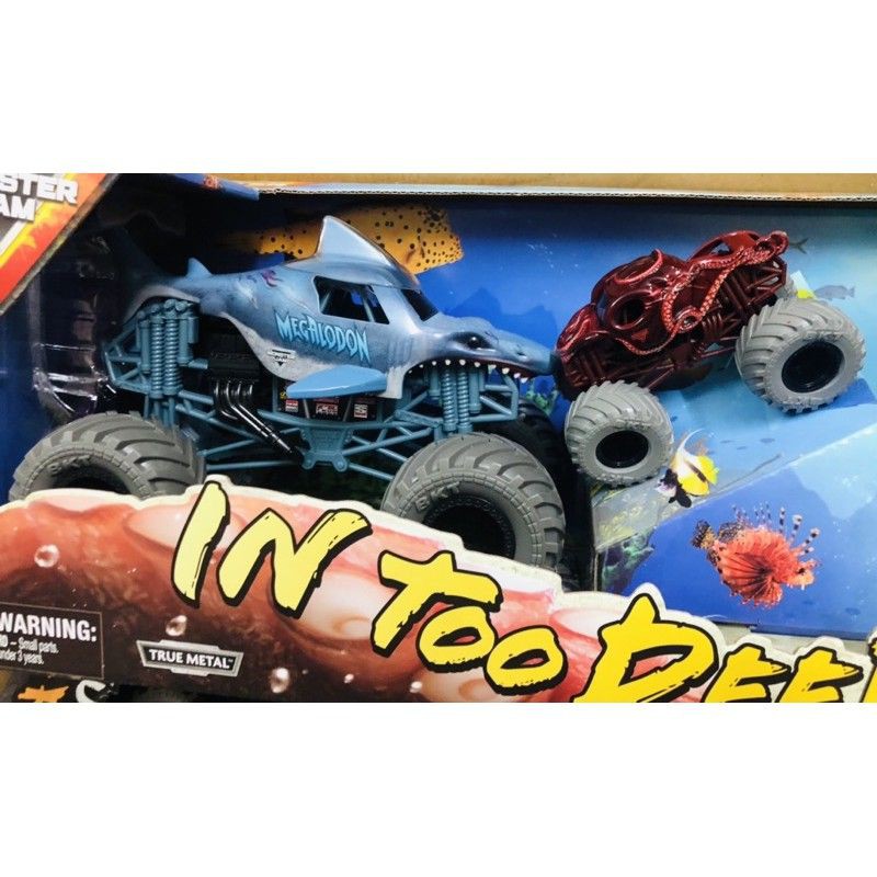 Bộ 3 sản phẩm Monster Jam In Too Deep Die Cast