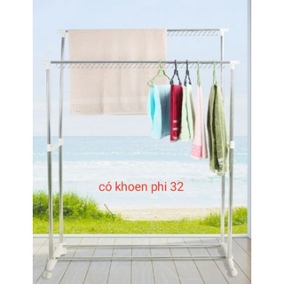 Sào đôi  Inox  dùng để phơi đồ cao cấp