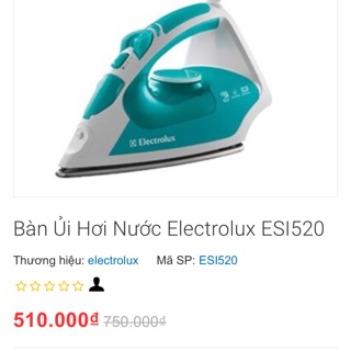 Thanh lý bàn ủi hơi nước Electrolux Esi520