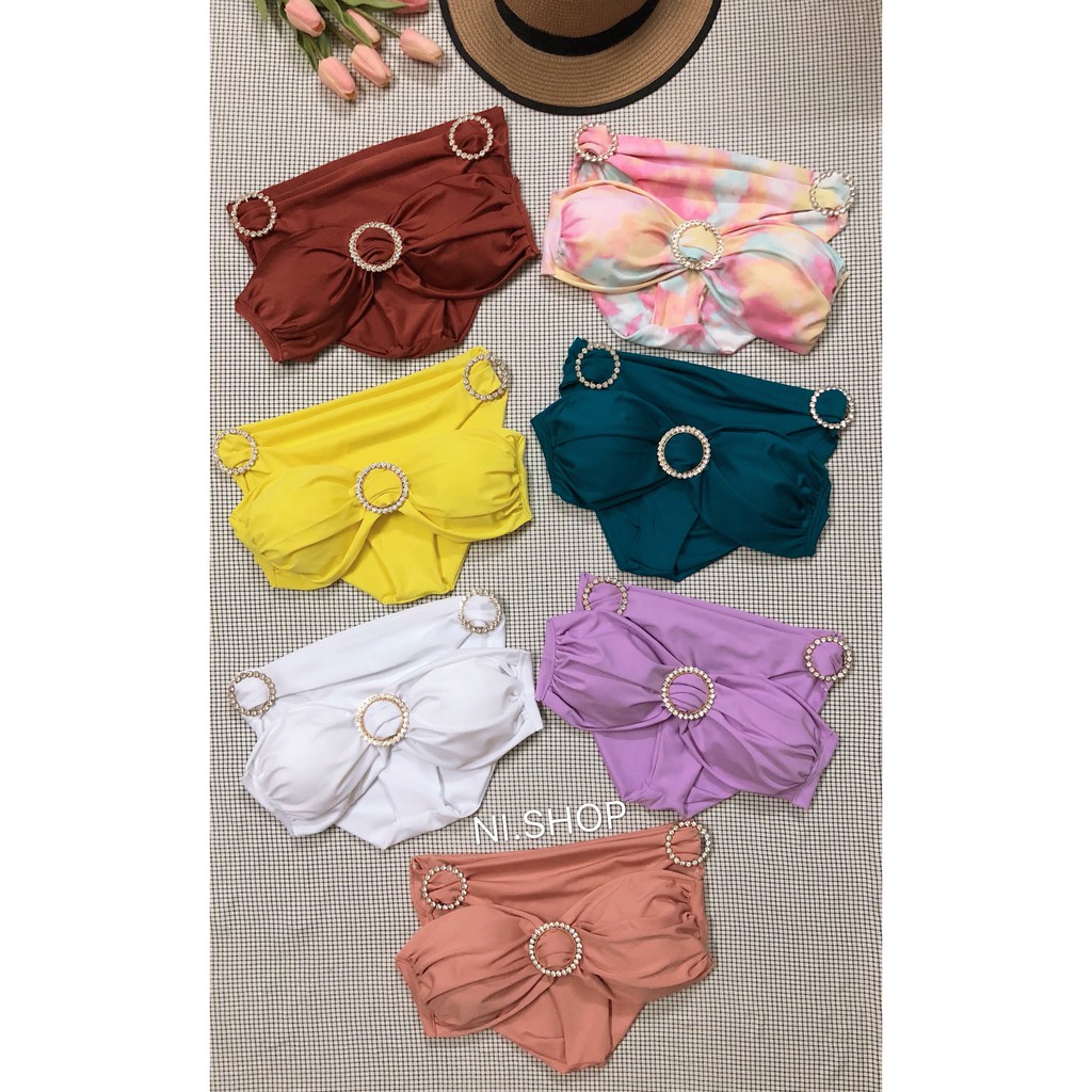 Bikini 2 mảnh cup ngực khoen đ,á tròn sang chảnh, hàng thiết kế cao cấp | BigBuy360 - bigbuy360.vn