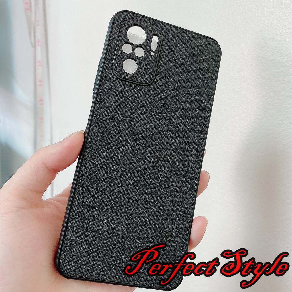 Ốp lưng Xiaomi redmi note 10 / note 10 pro họa tiết vải Jean cao cấp