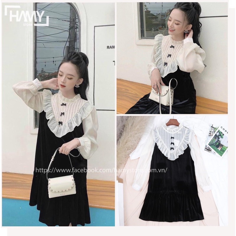 [Mã WAMT1505 giảm 10K đơn 0K] [ ĐANG GIẢM GIÁ ] VÁY VÀ SƠ MI CHẤM BI ĐEN | BigBuy360 - bigbuy360.vn