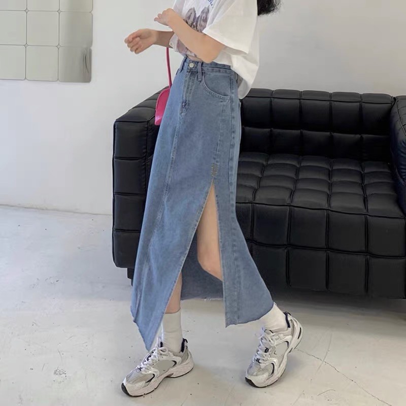 [ORDER] Chân váy jean xẻ vạt Ulzzang | BigBuy360 - bigbuy360.vn