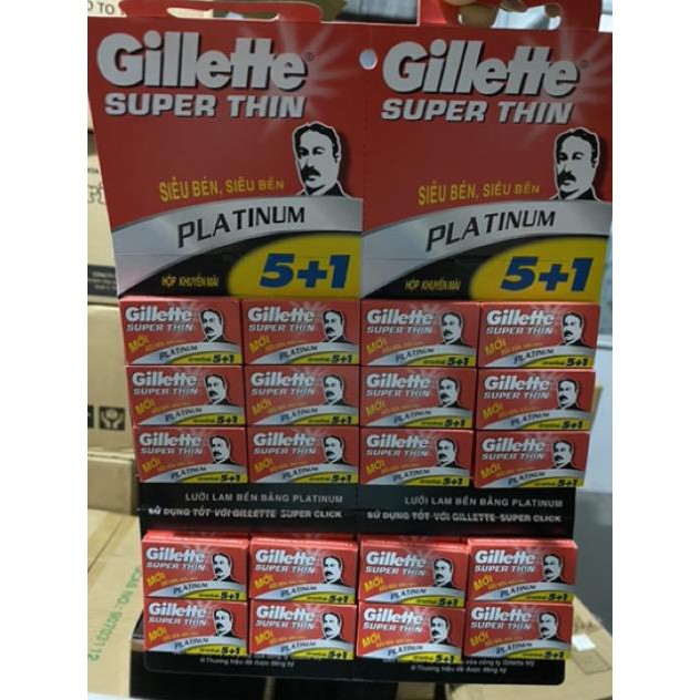 LỐC 20 HỘP LƯỠI LAM GILLETTE SUPER THIN