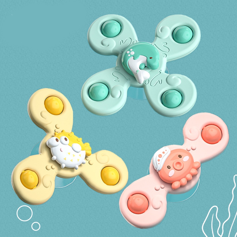 Con quay đồ chơi có giác hút thiết kế đáng yêu dành cho trẻ em khi đi tắm