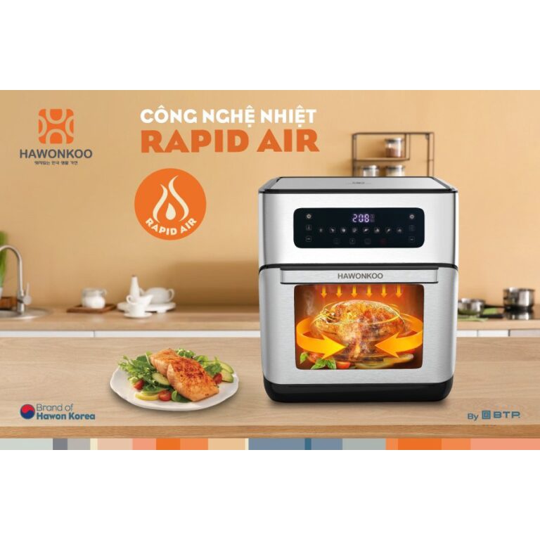 Nồi Chiên Không Dầu Hawonkoo AFH - 120, Dung Tích 12L, Công Suất 1700W,Bảo Hành Chính Hãng 12 Tháng