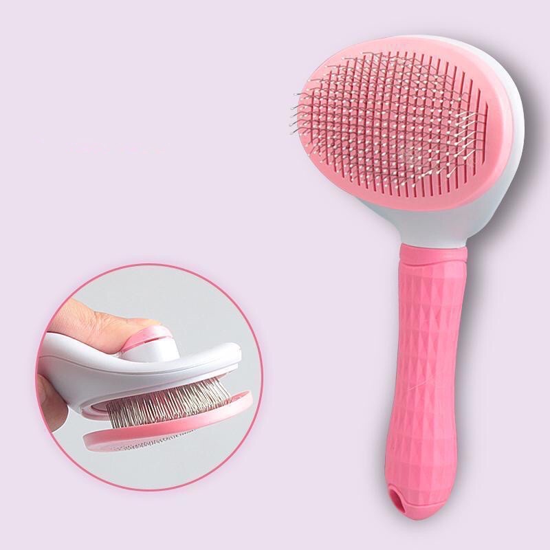 Lược Chải Lông Cao Cấp Có Nút Bấm Cho Chó Mèo