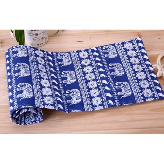 Túi Cuộn Đựng Bút 36 / 48 / 72 Lỗ Bằng Vải Bạt