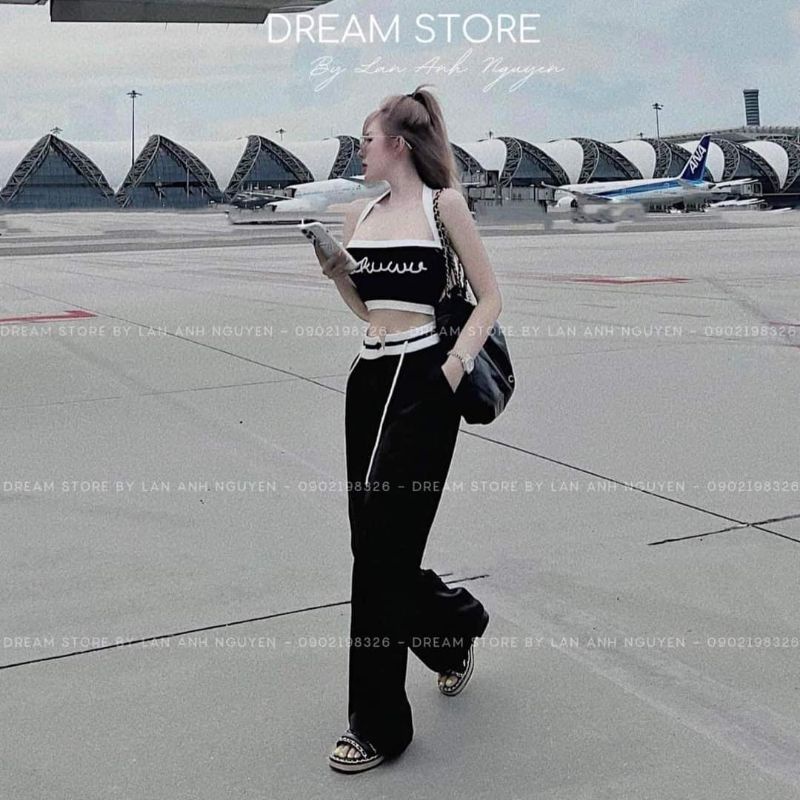 SET ÁO ỐNG CROPTOP KÈM QUẦN ỐNG RỘNG