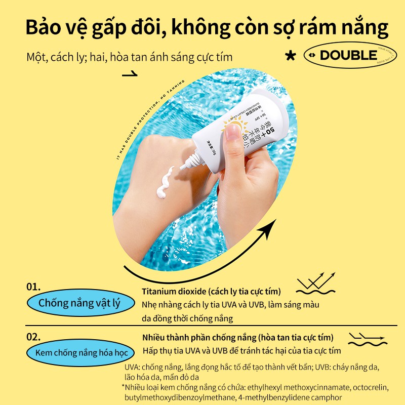 Kem chống nắng YAMALISA dùng cho da mặt Spf50 + 30g chất lượng cao | BigBuy360 - bigbuy360.vn