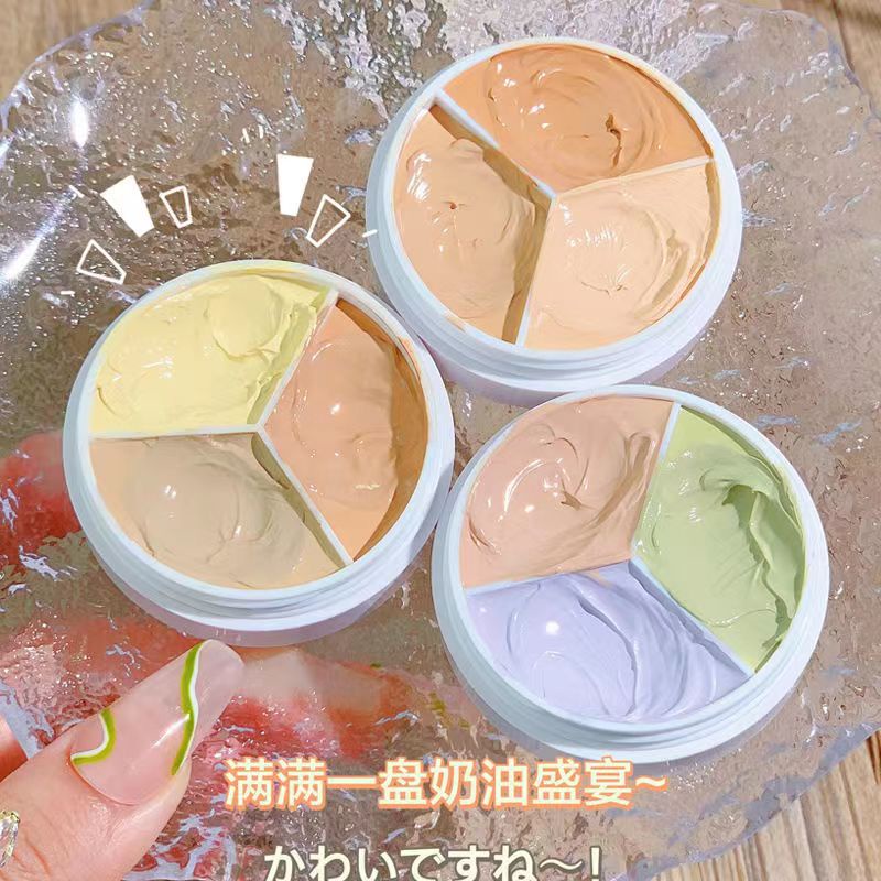 Bảng Phấn Che Khuyết Điểm 3 Màu Có Cọ Trang Điểm Toàn Diện Chống Thấm Nước Che Phủ Quầng Thâm Và Vết Mụn Hiệu XIXI NO.D457