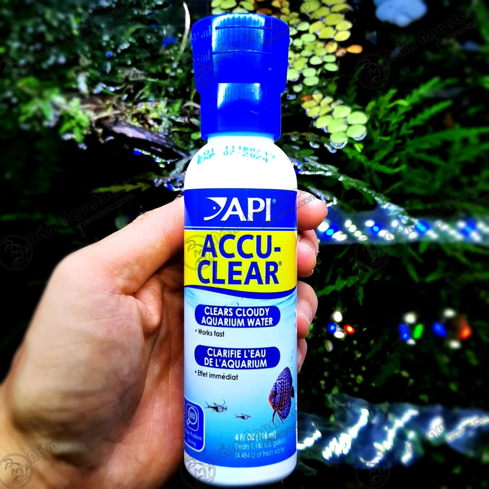 API Accu Clear | Chế Phẩm Khử Đục - Làm Trong Nước Nhanh Chóng Cho Bể Cá Cảnh, Thuỷ Sinh