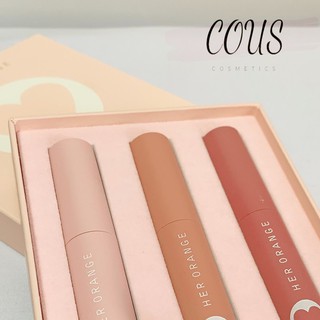 Son Lì Trái Tim HER ORANGE Set 3 Vị Socola Auth