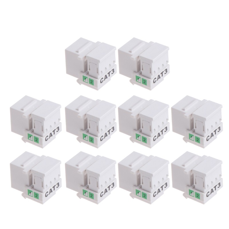 Set 10 Mô Đun Chuyển Đổi Rj11 Cat3 Chuyên Dụng