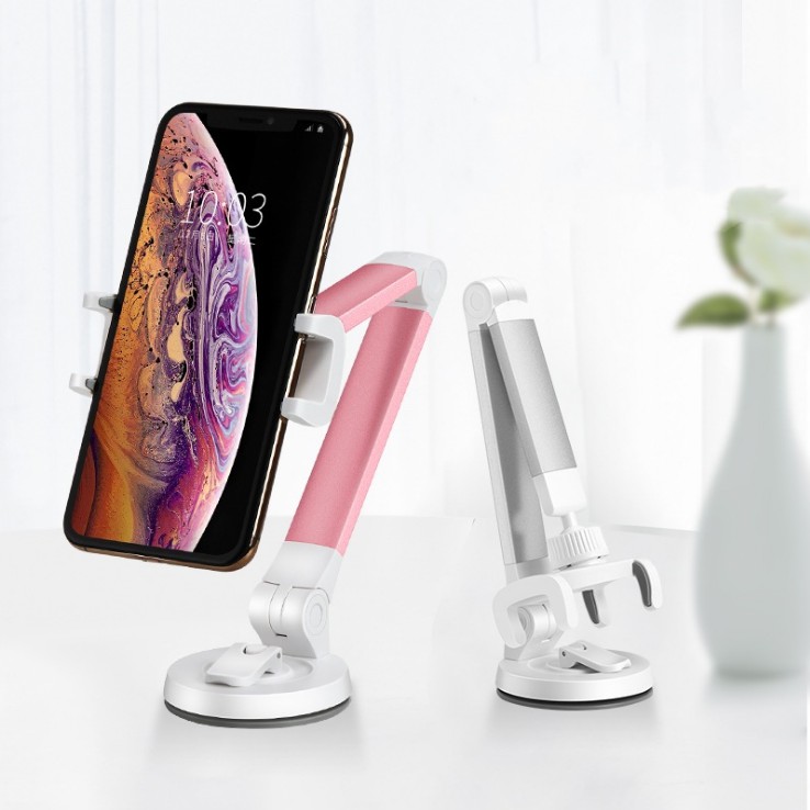 Giá đỡ kẹp điện thoại iphone chân hút dính tường cao cấp thời trang | BigBuy360 - bigbuy360.vn