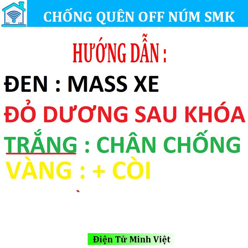 Thiết bị chống quên vặn núm smk honda về vị trí OFF