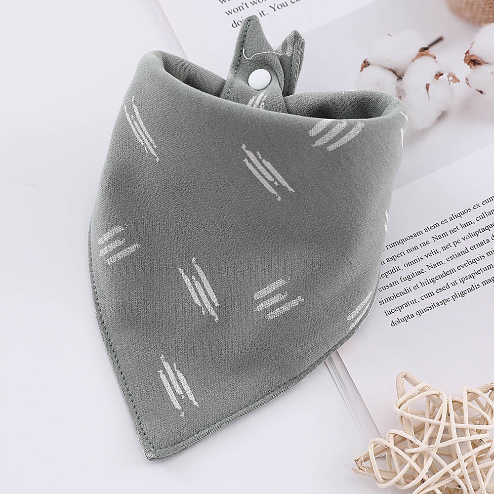 Yếm Ăn Cotton Hai Lớp Siêu Mềm In Họa Tiết Hoạt Hình Có Thể Điều Chỉnh Cho Bé Sơ Sinh