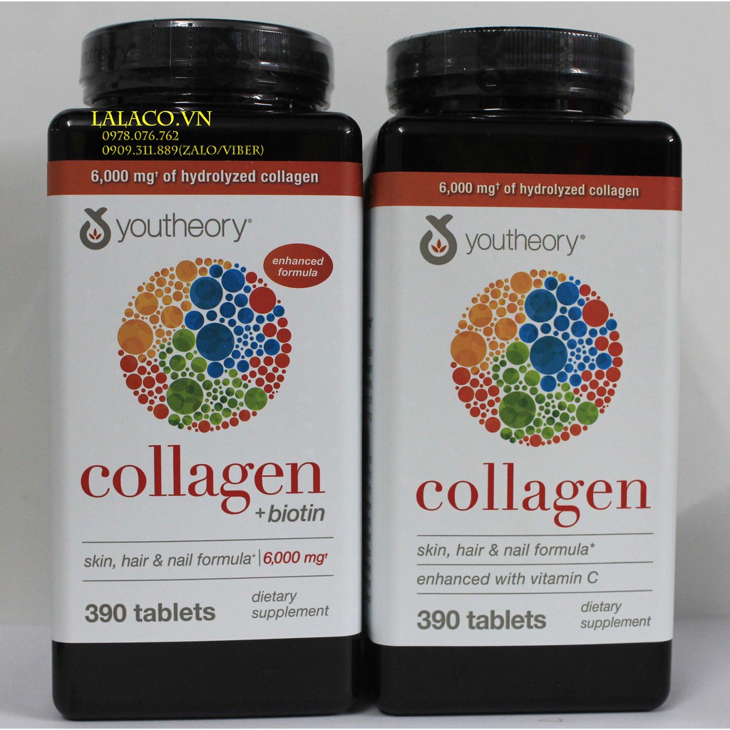 Viên uống Collagen Youtheory Mỹ tuýp 1 2 & 3